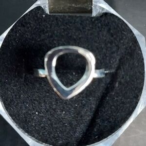 Alloy heart ring size 4